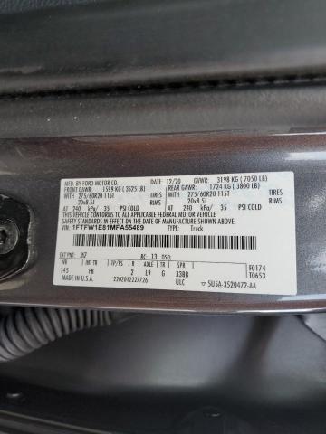 Photo 11 VIN: 1FTFW1E81MFA55489 - FORD F150 SUPER 