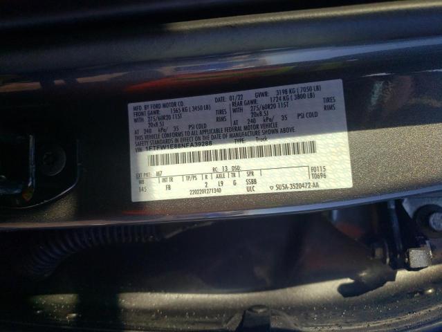 Photo 9 VIN: 1FTFW1E88NFA39288 - FORD F150 SUPER 