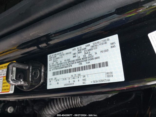 Photo 8 VIN: 1FTFW1ED8PFA47374 - FORD F-150 