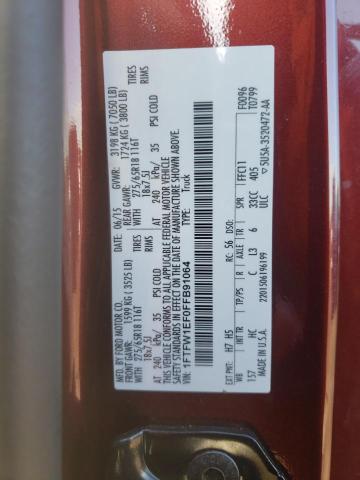 Photo 11 VIN: 1FTFW1EF0FFB91064 - FORD F-150 