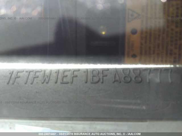 Photo 8 VIN: 1FTFW1EF1BFA88777 - FORD F-150 