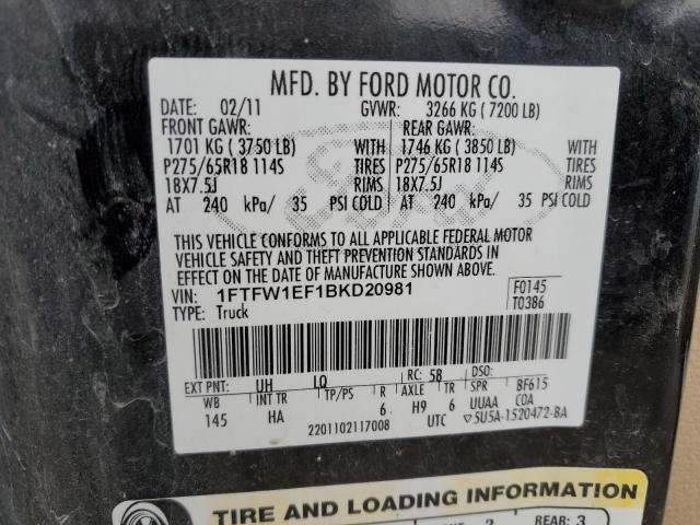 Photo 11 VIN: 1FTFW1EF1BKD20981 - FORD F-150 