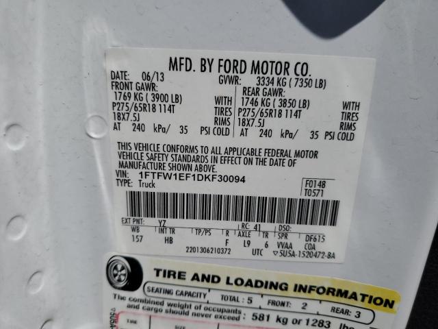 Photo 11 VIN: 1FTFW1EF1DKF30094 - FORD F-150 