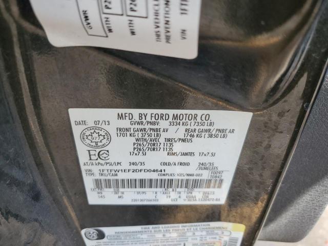 Photo 12 VIN: 1FTFW1EF2DFD04641 - FORD F-150 