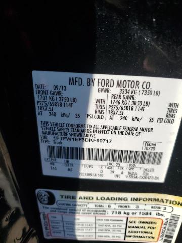 Photo 11 VIN: 1FTFW1EF3DKF90717 - FORD F-150 