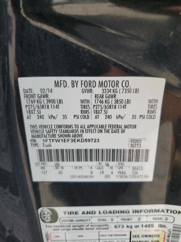 Photo 11 VIN: 1FTFW1EF3EKD59723 - FORD F150 SUPER 