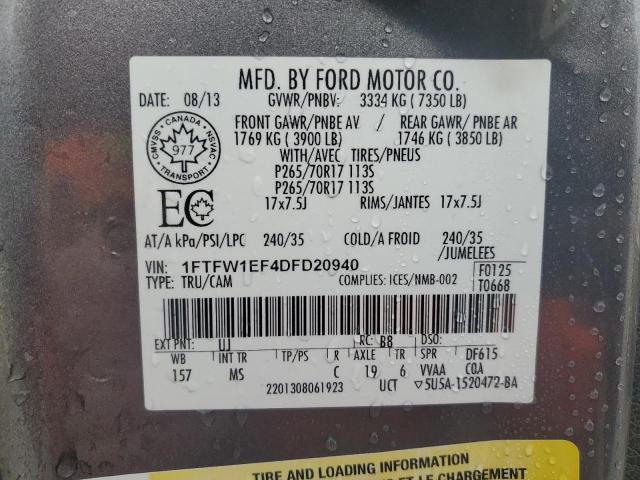 Photo 11 VIN: 1FTFW1EF4DFD20940 - FORD F-150 