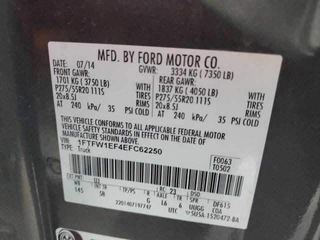 Photo 11 VIN: 1FTFW1EF4EFC62250 - FORD F-150 