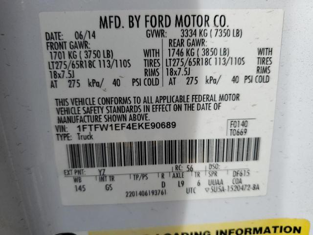 Photo 11 VIN: 1FTFW1EF4EKE90689 - FORD F-150 