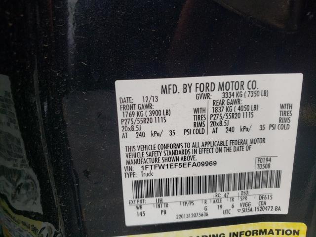 Photo 9 VIN: 1FTFW1EF5EFA09969 - FORD F150 SUPER 