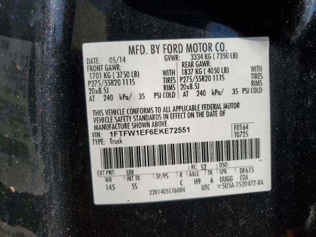 Photo 11 VIN: 1FTFW1EF6EKE72551 - FORD F-150 