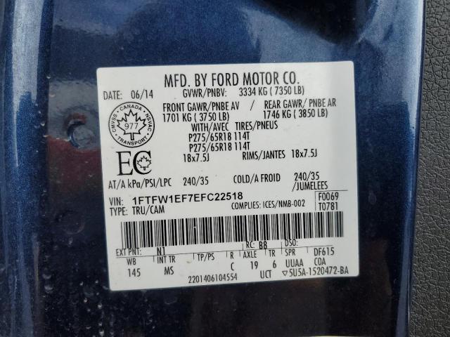 Photo 11 VIN: 1FTFW1EF7EFC22518 - FORD F-150 