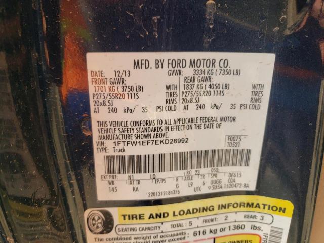 Photo 9 VIN: 1FTFW1EF7EKD28992 - FORD F150 SUPER 