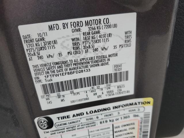 Photo 11 VIN: 1FTFW1EF8BFD28133 - FORD F150 SUPER 