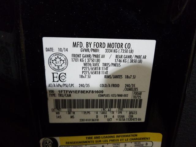 Photo 9 VIN: 1FTFW1EF8EKF81609 - FORD F-150 