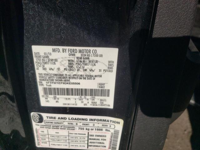 Photo 11 VIN: 1FTFW1EF9DKE05506 - FORD F150 SUPER 