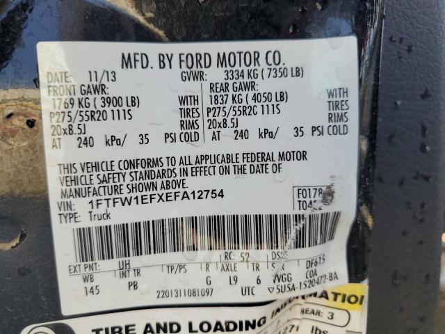 Photo 12 VIN: 1FTFW1EFXEFA12754 - FORD F150 SUPER 