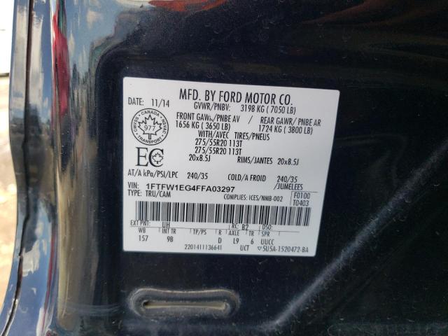 Photo 11 VIN: 1FTFW1EG4FFA03297 - FORD F-150 