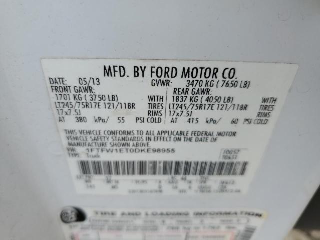 Photo 11 VIN: 1FTFW1ET0DKE98955 - FORD F-150 