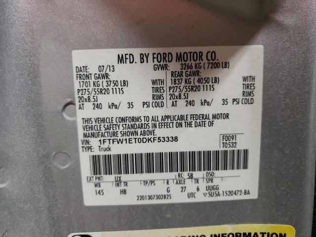 Photo 11 VIN: 1FTFW1ET0DKF53338 - FORD F150 SUPER 