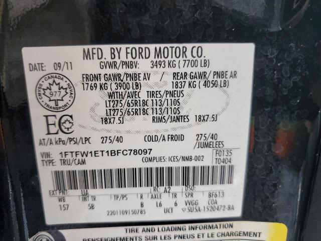 Photo 11 VIN: 1FTFW1ET1BFC78097 - FORD F150 SUPER 