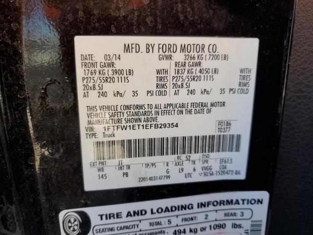 Photo 11 VIN: 1FTFW1ET1EFB29354 - FORD F-150 