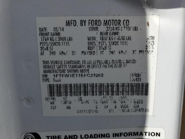 Photo 11 VIN: 1FTFW1ET1EFC33262 - FORD F150 SUPER 