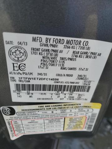 Photo 12 VIN: 1FTFW1ET2DFC14556 - FORD F150 SUPER 