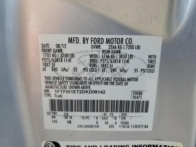 Photo 11 VIN: 1FTFW1ET2DKD09142 - FORD F150 SUPER 