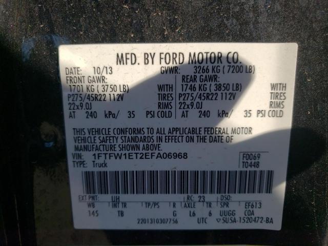 Photo 9 VIN: 1FTFW1ET2EFA06968 - FORD F150 SUPER 