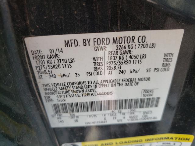 Photo 9 VIN: 1FTFW1ET2EKD44085 - FORD F150 SUPER 