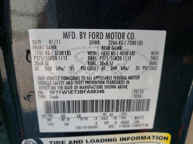 Photo 11 VIN: 1FTFW1ET3BFA58346 - FORD F-150 