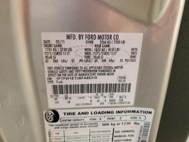 Photo 11 VIN: 1FTFW1ET3BFA85319 - FORD F150 SUPER 