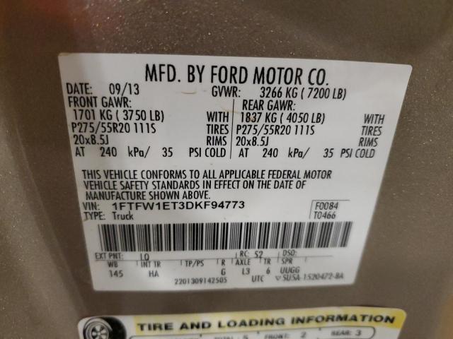 Photo 11 VIN: 1FTFW1ET3DKF94773 - FORD F150 SUPER 