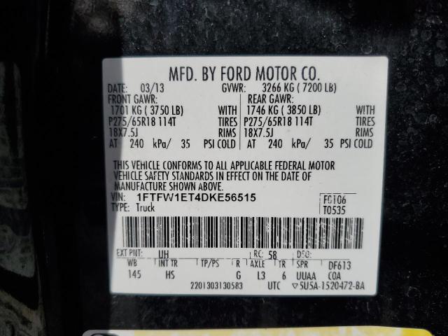 Photo 11 VIN: 1FTFW1ET4DKE56515 - FORD F150 SUPER 