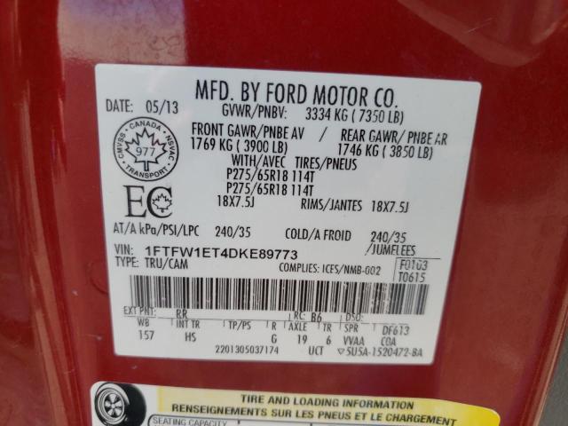 Photo 11 VIN: 1FTFW1ET4DKE89773 - FORD F-150 