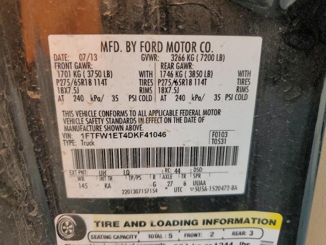 Photo 11 VIN: 1FTFW1ET4DKF41046 - FORD F150 SUPER 