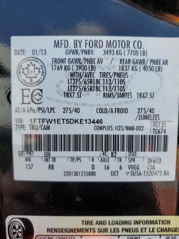 Photo 12 VIN: 1FTFW1ET5DKE13446 - FORD F-150 