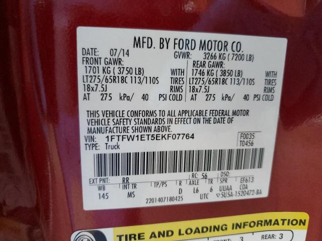 Photo 11 VIN: 1FTFW1ET5EKF07764 - FORD F-150 