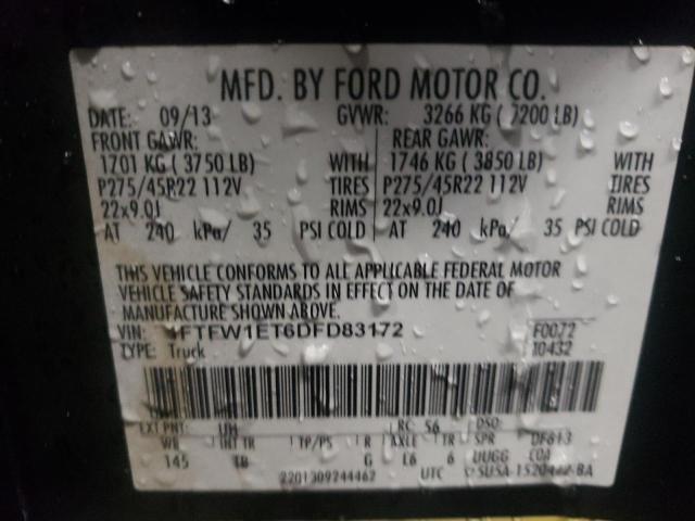 Photo 11 VIN: 1FTFW1ET6DFD83172 - FORD F150 SUPER 