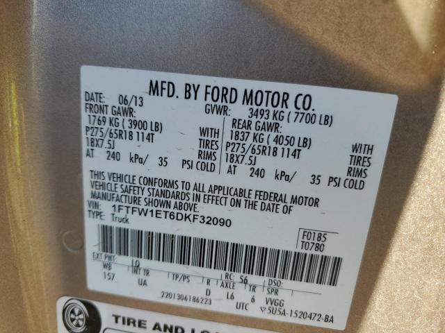 Photo 12 VIN: 1FTFW1ET6DKF32090 - FORD F150 SUPER 