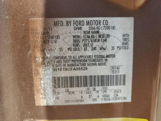 Photo 11 VIN: 1FTFW1ET8CFA05529 - FORD F150 SUPER 