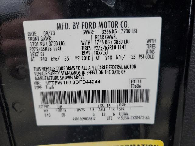 Photo 12 VIN: 1FTFW1ET8DFD44244 - FORD F150 4WD 