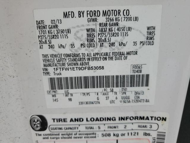 Photo 11 VIN: 1FTFW1ET9DFB53058 - FORD F150 SUPER 