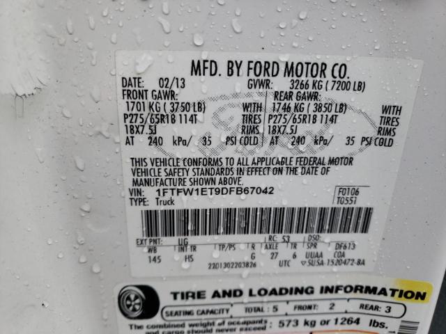 Photo 11 VIN: 1FTFW1ET9DFB67042 - FORD F-150 