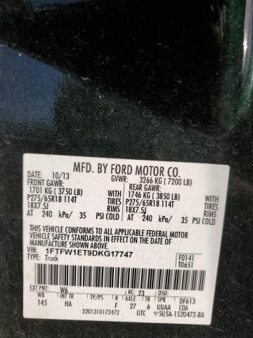 Photo 11 VIN: 1FTFW1ET9DKG17747 - FORD F-150 