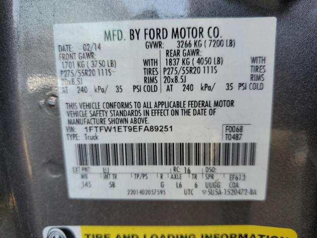 Photo 11 VIN: 1FTFW1ET9EFA89251 - FORD F150 SUPER 