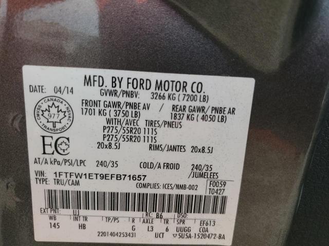 Photo 11 VIN: 1FTFW1ET9EFB71657 - FORD F-150 