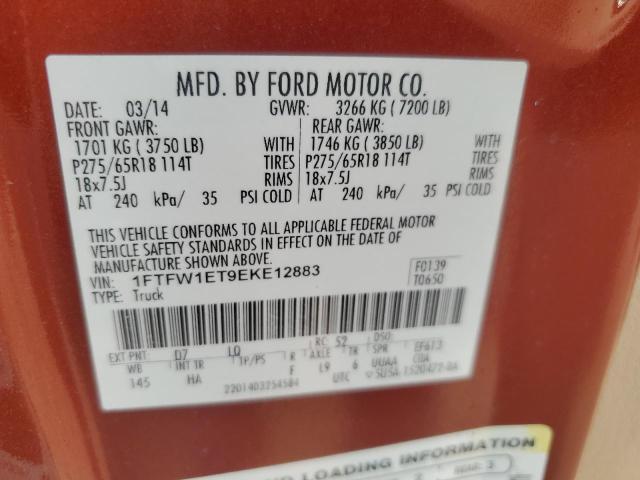 Photo 11 VIN: 1FTFW1ET9EKE12883 - FORD F150 SUPER 