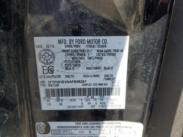 Photo 12 VIN: 1FTFW1EV0AFB58291 - FORD F150 SUPER 